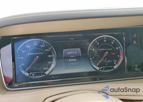 2017 Mercedes-Benz S 63 Amg z USA, uszkodzony, nr VIN WDDUG7JB3HA298674